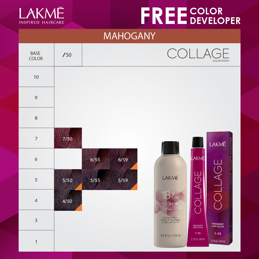LAKME COLLAGE + DEVELOPER - MAHOGANY